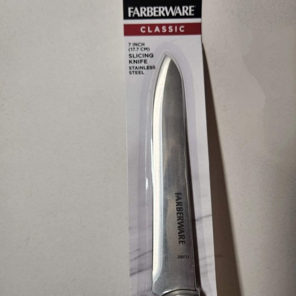 NEW FARBERWARE Classic 7" 7 Inch Stainless Steel Kitchen Knife Tools Utensils - Picture 4 of 6
